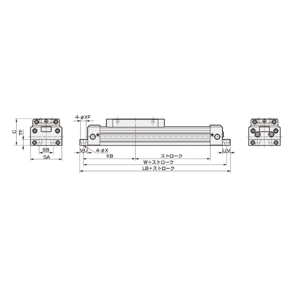 ＣＫＤ（株） スーパーロッドレスシリンダ SRL3 スーパーロッドレスシリンダ SRL3-LB-50B-800