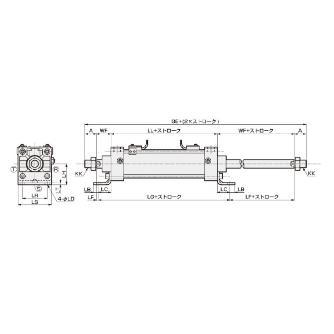 ＣＫＤ（株） セレックスシリンダ 複動・片ロッド形 SCA2 セレックスシリンダ　複動・片ロッド形 SCA2-D-LB-40B-375-T2WH3-D