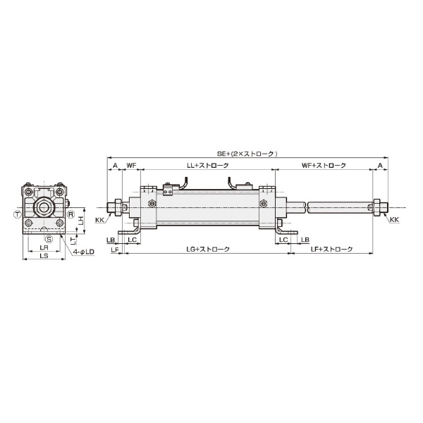 ＣＫＤ（株） セレックスシリンダ 複動・片ロッド形 SCA2 セレックスシリンダ　複動・片ロッド形 SCA2-D-LB-40B-375-T2WH3-D
