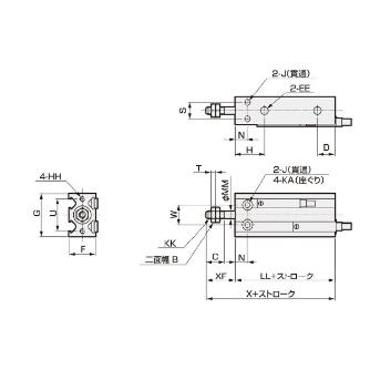 ＣＫＤ（株） スーパーマウントシリンダ SMG スーパーマウントシリンダ SMG-L-10-15-SW53-R-P4