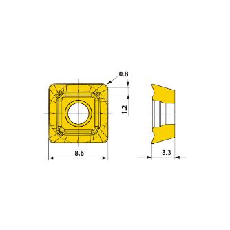 三菱マテリアル（株） カッタチップ SOGT カッタチップ（超硬） SOGT083308PEFR-L HTi10