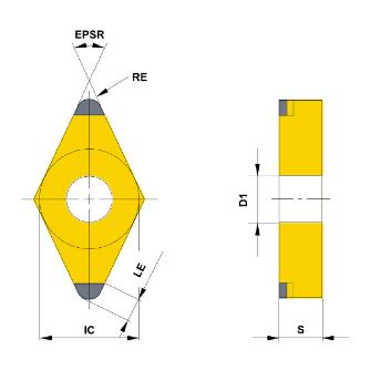 三菱マテリアル（株） 旋削用インサート(CBN) 仕上げ加工用ブレーカ付き BP-DNGM 仕上げ加工用ブレーカ付きＣＢＮインサート BP-DNGM150408SA2 BC8220