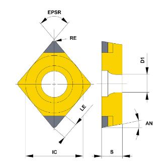 三菱マテリアル（株） 旋削用インサート(CBN) 仕上げ加工用ブレーカ付き BP-CCGT 仕上げ加工用ブレーカ付きＣＢＮインサート BP-CCGT09T304SA2 BC8220