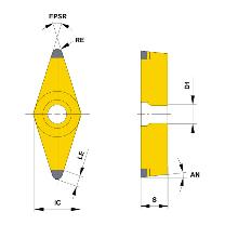 三菱マテリアル（株） 旋削用インサート(CBN) 仕上げ加工用ブレーカ付き BP-VBGT