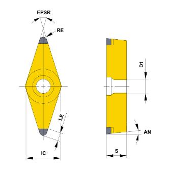 三菱マテリアル（株） 旋削用インサート(CBN) 仕上げ加工用ブレーカ付き BP-VBGT 仕上げ加工用ブレーカ付きＣＢＮインサート BP-VBGT160408SA2 BC8220