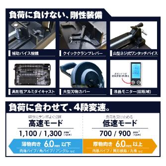 （株）モトユキ チップソー切断機 グローバルソーカッター BLC チップソー切断機グローバルソーカッター BLC-355