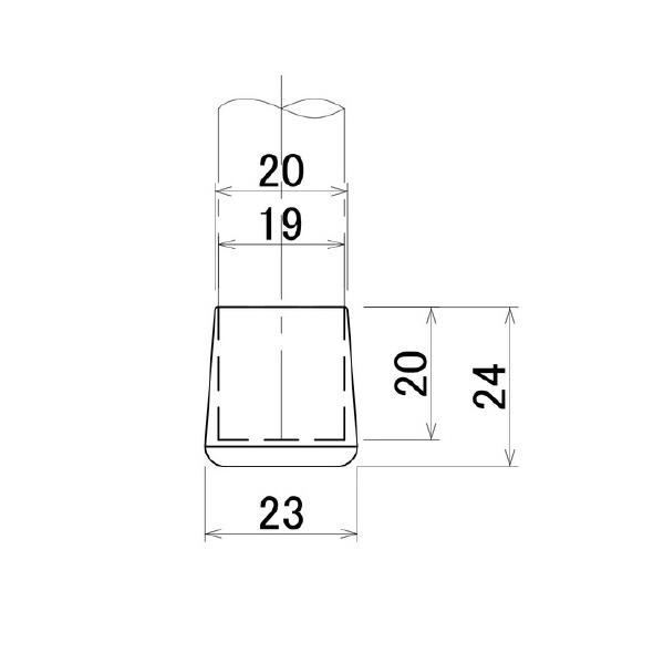 ＴＭＥＨジャパン（株） アルミパイプ用アウターキャップ RF アルミパイプ用アウターキャップ RF-19AT