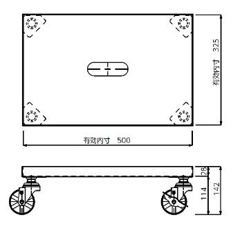 スギコ産業（株） 18-8ステンレスコンテナ用台車 １８－８ステンレスコンテナ用台車 18-8ｽﾃﾝﾚｽｺﾝﾃﾅﾖｳﾀﾞｲｼｬ