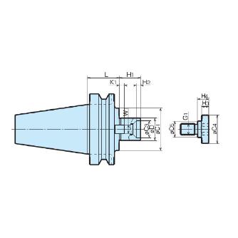 聖和精機（株） フライスアーバ BT-FMA フライスアーバ BT40-FMA31.75-045