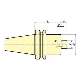 聖和精機（株） 正面フライスアーバC型 BBT-FMC フライスアーバ BBT30-FMC22-045