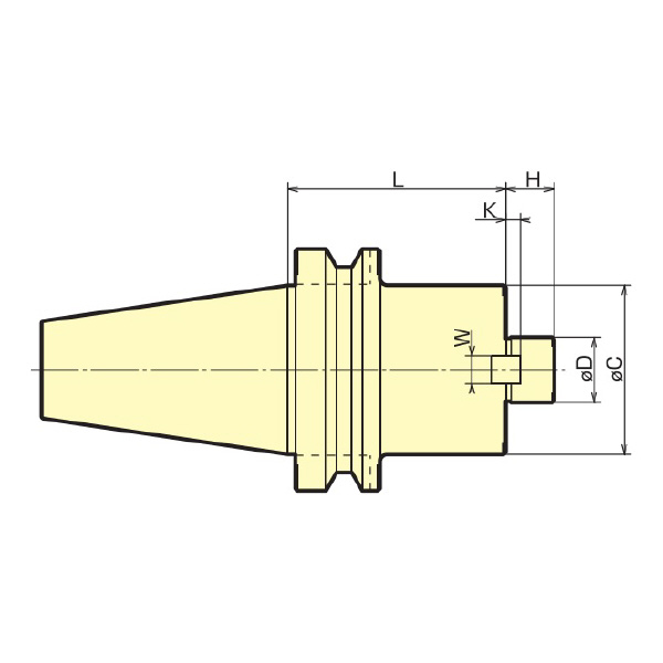 聖和精機（株） 正面フライスアーバC型 BBT-FMC フライスアーバ BBT30-FMC22-045
