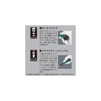 ジェフコム（株） Wera ボールグリップドライバー Ｗｅｒａ　ボールグリップドライバー WE007905