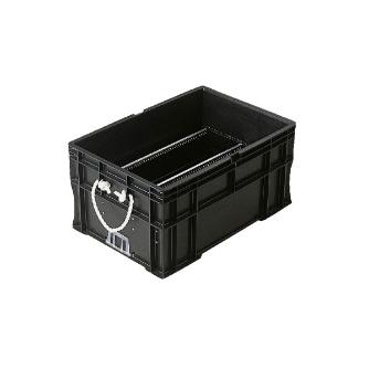岐阜プラスチック工業（株） 導電性コンテナー CBC 導電性コンテナー CBC323-75 BK