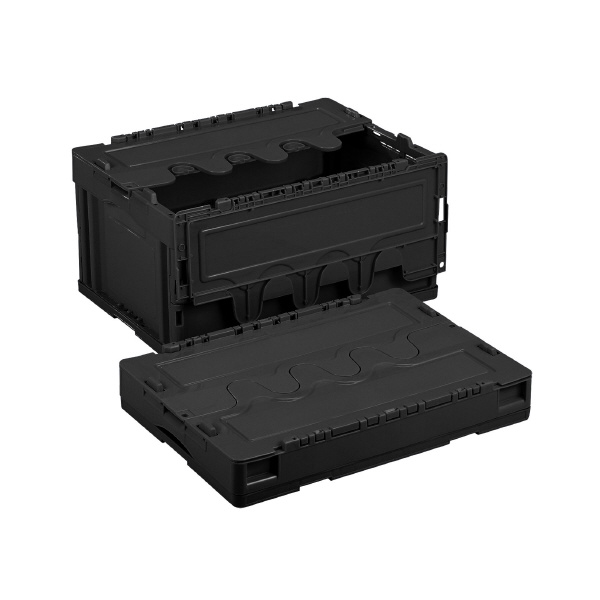 岐阜プラスチック工業（株） 折りたたみコンテナー CF 折りたたみコンテナー CF-S41NR ﾘｻｲｸﾙ BK