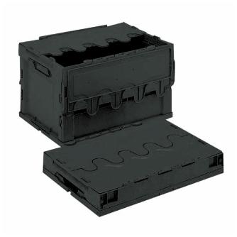 岐阜プラスチック工業（株） 導電性コンテナー CF 導電性コンテナー CF-S51A ﾄﾞｳﾃﾞﾝ BK