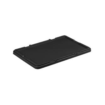 岐阜プラスチック工業（株） 導電性コンテナー RB 導電性コンテナー RB-30ﾌﾀ-1(FCﾌﾀ) ﾄﾞｳﾃﾞﾝ BK