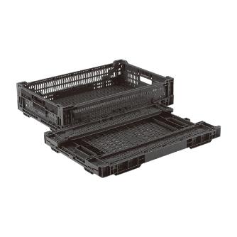 岐阜プラスチック工業（株） RSコンテナー RS 折りたたみコンテナー RS-MM24S BK