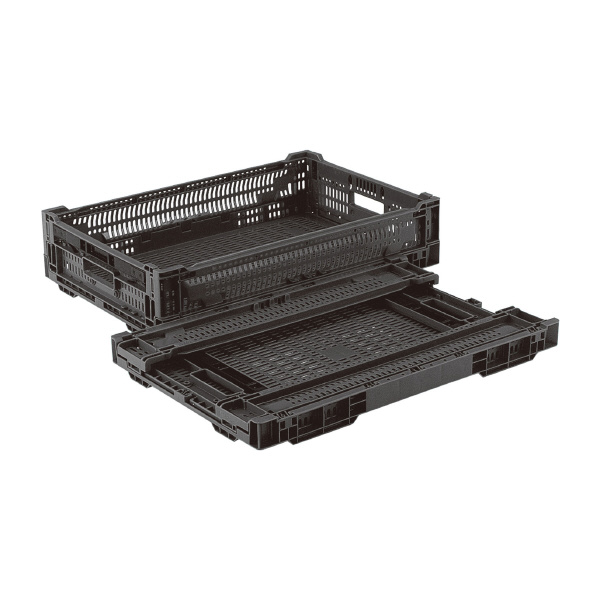 岐阜プラスチック工業（株） RSコンテナー RS 折りたたみコンテナー RS-MM24S BK