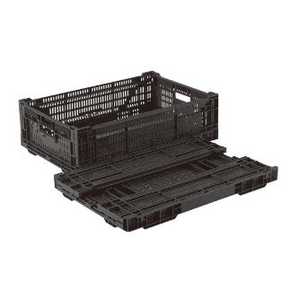 岐阜プラスチック工業（株） RSコンテナー RS 折りたたみコンテナー RS-MM33S BK