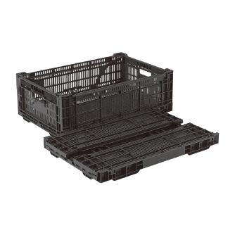 岐阜プラスチック工業（株） RSコンテナー RS 折りたたみコンテナー RS-MM38S BK