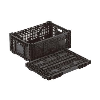 岐阜プラスチック工業（株） RSコンテナー RS 折りたたみコンテナー RS-MM44S BK