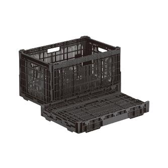 岐阜プラスチック工業（株） RSコンテナー RS 折りたたみコンテナー RS-MM67S BK