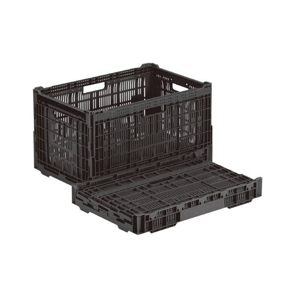 岐阜プラスチック工業（株） RSコンテナー RS 折りたたみコンテナー RS-MM67S BK
