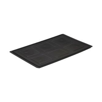 岐阜プラスチック工業（株） 導電性コンテナー ST 導電性コンテナー ST-57ﾌﾀ ﾄﾞｳﾃﾞﾝ BK