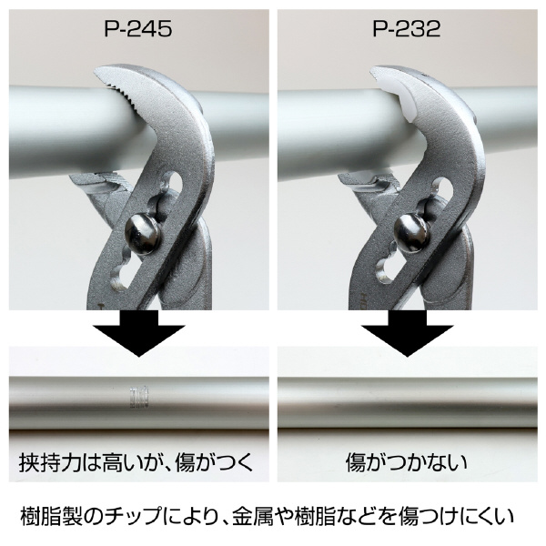ホーザン株式会社 プラチップウォーターポンププライヤー プラチップウォーターポンププライヤー P-232