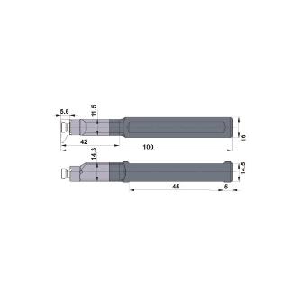 三菱マテリアル（株） XBシリーズ XBSH 刃先交換式旋削工具ＸＢシリーズ XBSH181600100C-C
