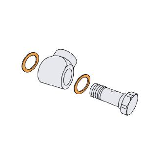 三菱マテリアル（株） 部品 バンジョボルトセットMM16用 BJ-G1/8 モジュラーマイクロ BJ-G1/8-G1/8-QC