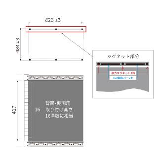 エレクター（株） シェルフ用パーティションスクリーン 棚間用900 シェルフ用パーティションスクリーン B36PTCBK