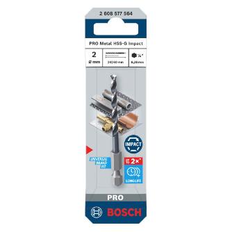 ボッシュ（株） ドリルアダプター用鉄工ビット ドリルアダプター用鉄工ビット２ｍｍ 2608577564