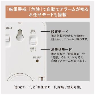 （株）キングジム 暑さ指数計 NTSK 暑さ指数計　小型 NTSK-1-W