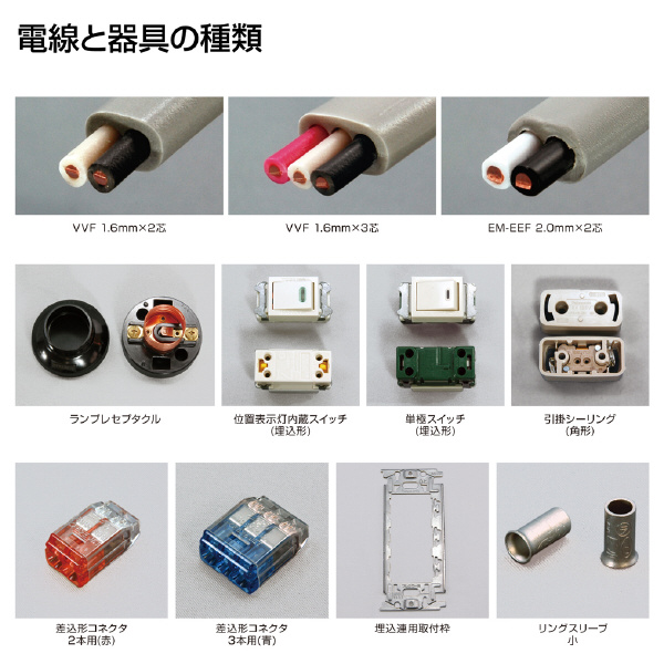 ホーザン株式会社 第二種電工試験練習用 部材セット DK-51-1 第二種電工試験練習用　部材セット　Ｎｏ１ DK-51-1