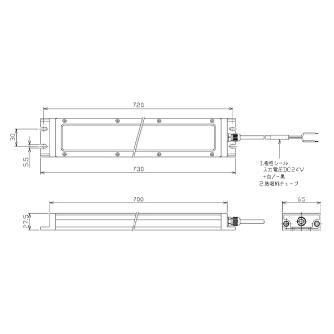 日機（株） フラット型防水LEDライト NLE-SN3シリーズ フラット型防水ＬＥＤライト NLE36SN3-DC