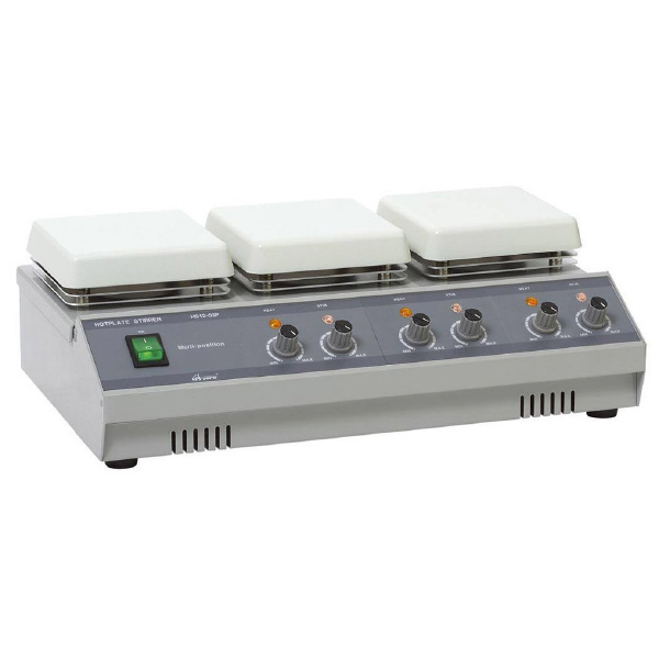 ケニス（株） 多連式ホットプレートスターラー 3-323 多連式ホットプレートスターラー HS15-03P/3-323-0221