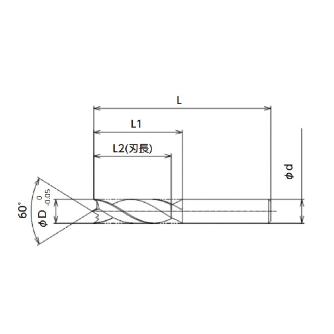 ＹＭＫＴニチアロイ 軟質ウレタンゴム用ドリル UGDN 軟質ゴム用ドリル UGDN-3.5
