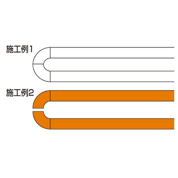 新富士バーナー（株） ラインU字パーツ RM ラインＵ字パーツ　黄　１００幅（２分割） RM-206