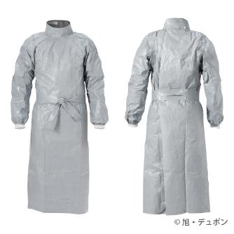 アゼアス（株） デュポン(TM)タイケム(R) 6000 F TF0290 ガウン タイケムガウン６０００Ｆ　ＳＭ／ＭＤ TF290TGYMD002500