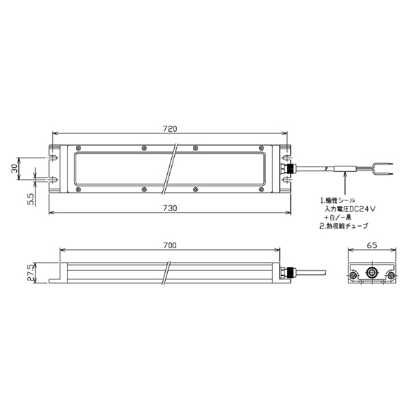 日機（株） フラット型防水LEDライト NLE-SN2シリーズ フラット型防水ＬＥＤライト NLE36SN2-DC