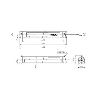 日機（株） 筒型防水LEDライト NLM-SN2シリーズ 筒型防水ＬＥＤライト NLM30SG-AC-SN2