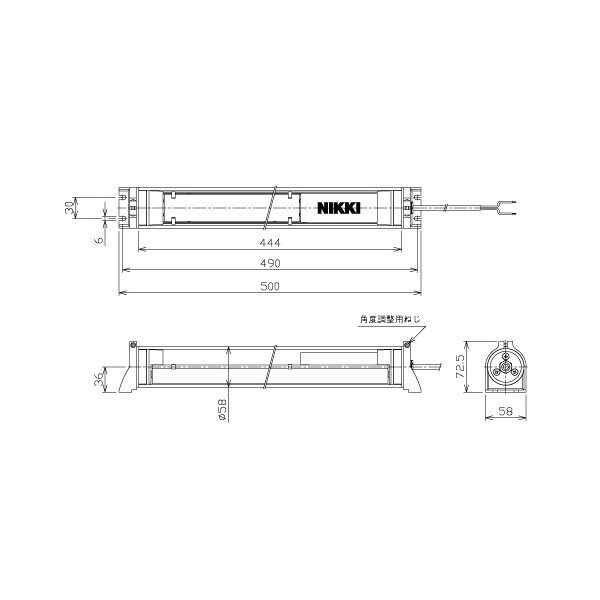 日機（株） 筒型防水LEDライト NLM-SN3シリーズ 筒型防水ＬＥＤライト NLM20SG-AC-SN3