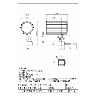 日機（株） 防水型LEDスポットライト NLS30Cシリーズ 防水型ＬＥＤスポットライト NLSS30C-AC