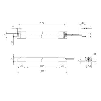 日機（株） スリム型防水LEDライト NLTシリーズ スリム型防水ＬＥＤライト NLT20-DC-S