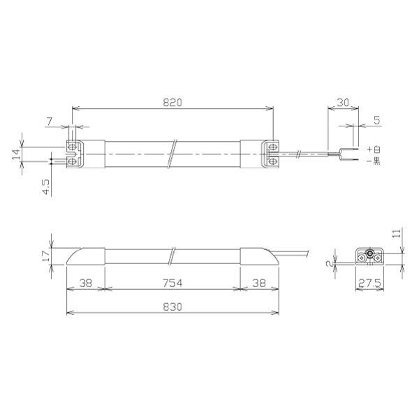 日機（株） スリム型防水LEDライト NLTシリーズ スリム型防水ＬＥＤライト NLT30-DC-S