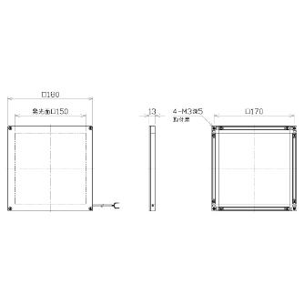 日機（株） LEDバックライト NLUBシリーズ ＬＥＤバックライト NLUB1515-DC-W