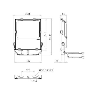 日機（株） 超低温冷凍庫用LED投光器 NLFZ 超低温冷凍庫用ＬＥＤ投光器 NLFZ50-AC1-S