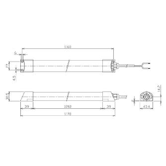 日機（株） スリム型防水LEDライト NLT2シリーズ スリム型防水ＬＥＤライト NLT2-50-AC-S