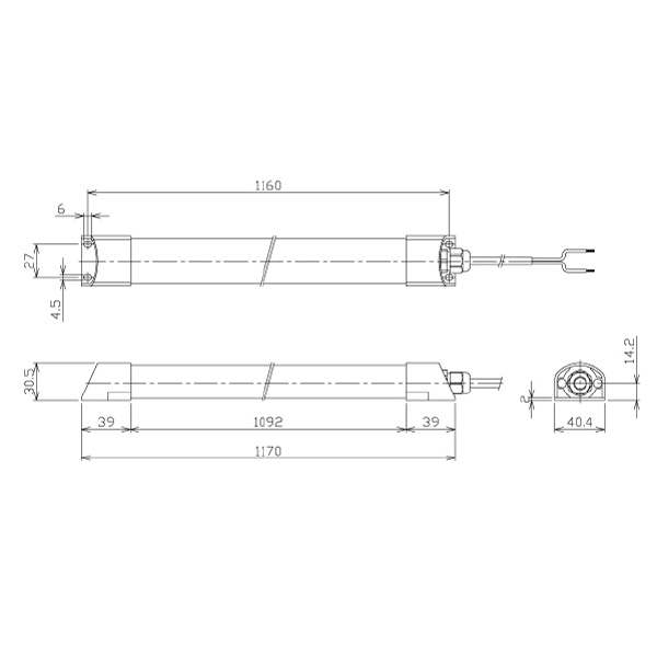 日機（株） スリム型防水LEDライト NLT2シリーズ スリム型防水ＬＥＤライト NLT2-50-AC-S
